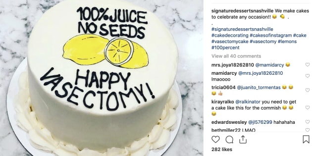 Vasectomy Cakes Are A Ballsy New Parenting Trend Huff!   post Canada - vasectomy cakes are a ballsy new parenting trend