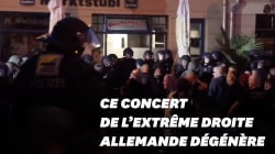 Huit policiers blessés lors d'un concert de l'extrême droite en