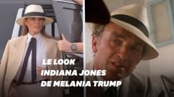 Le passage de Melania Trump aux pyramides a rappelé un personnage de film aux