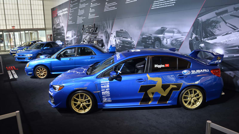 Subaru STI display celebrates the division's high-performance history in New York - Autoblog