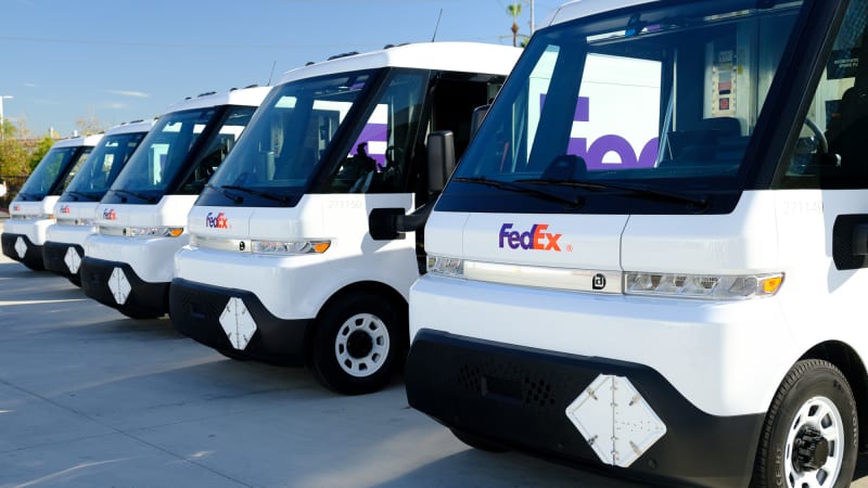 FedEx receives its first fully-electric GM Brightdrop delivery vans