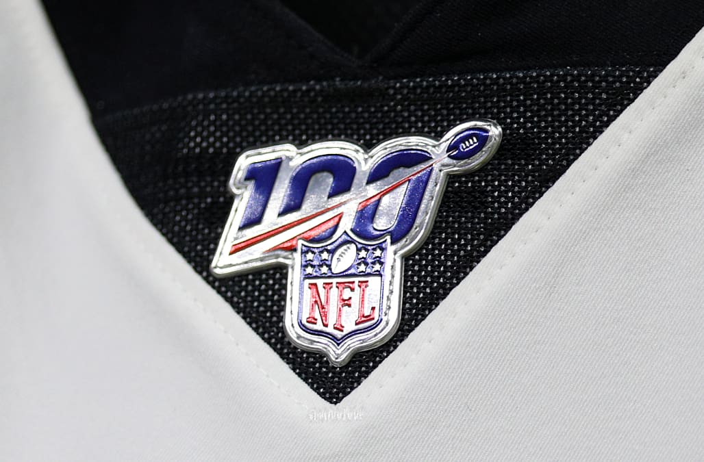 nfl jersey with 100 patch