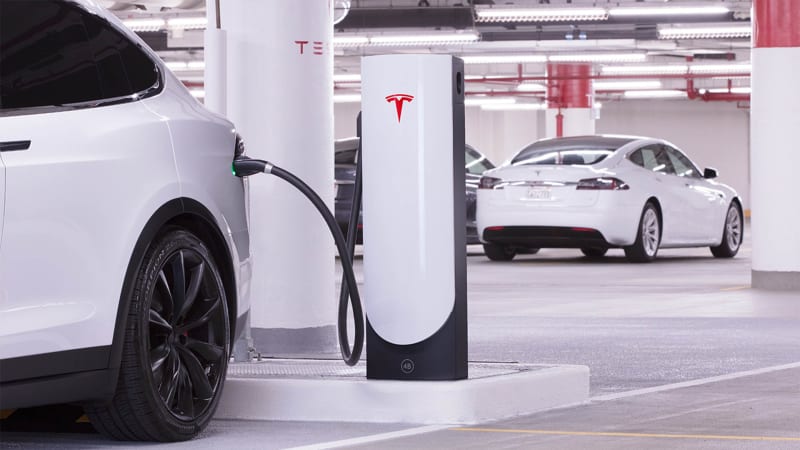 photo of Tesla Superchargers heading to downtown Chicago and Boston image