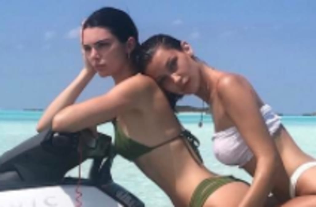 Bella Hadid Kendall Jenner And Hailey Baldwin Rock Thong