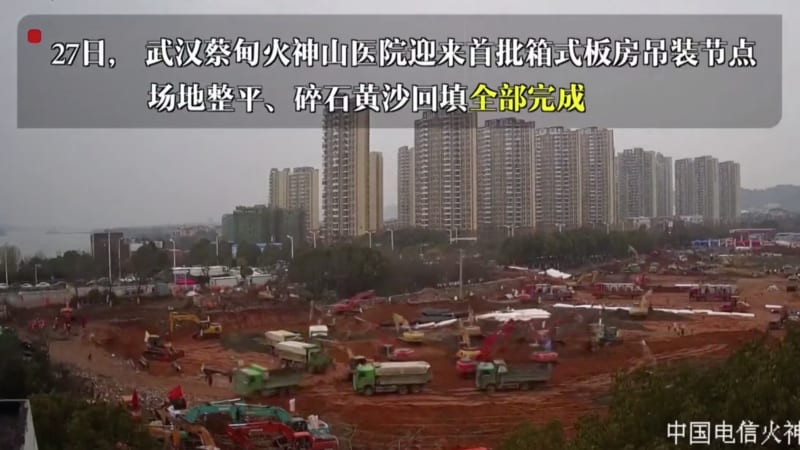 Timelapse video shows coronavirus hospital construction in China - Autoblog
