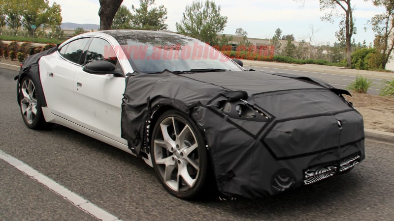 photo of Karma Revero refresh spied with carryover Fisker interior image