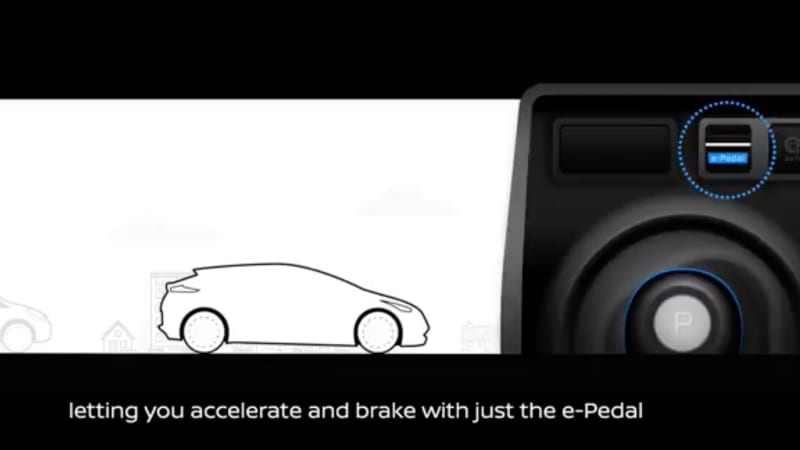 verf dier emulsie Nissan Leaf e-Pedal video teases one-pedal driving - Autoblog