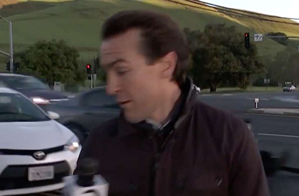 News reporter nearly hit by car on live TV