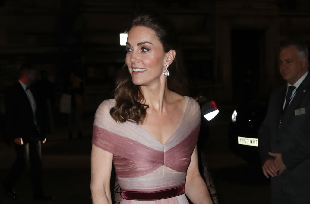 Kate Middleton dazzles in a pink Gucci gown while at a gala