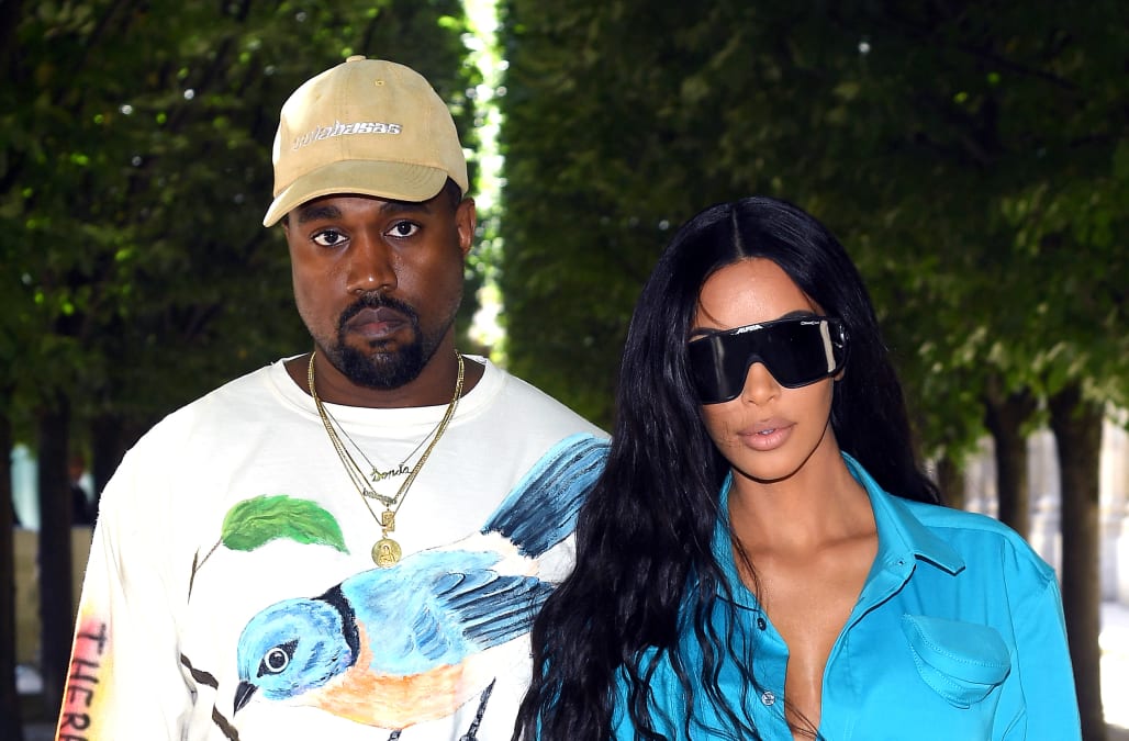 Kim Kardashian and Kanye West Attend Virgil Abloh's Last Louis