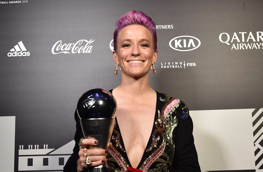 Megan Rapinoe wins FIFA best women's player award in Milan