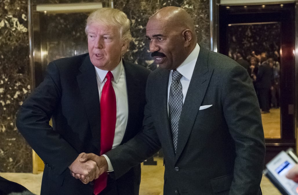 Steve Harvey finally explains that secret meeting with Trump