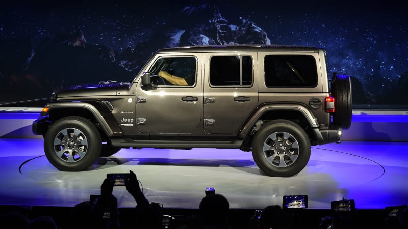 the-2019-jeep-wrangler-is-introduced-during-the-auto-trade-show-at-picture-id882158386