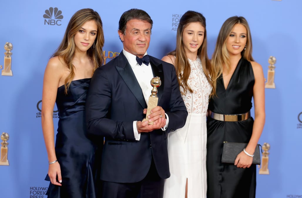 Sylvester Stallones 3 Daughters Named Miss Golden Globe 2017 