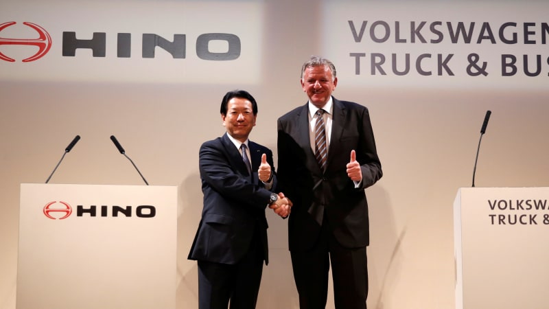 photo of Toyota group truck maker Hino enters strategic tie-up with VW truck unit image