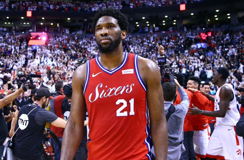 Joel Embiid sobbed as he walked off the court in a dramatic scene after