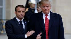 Trump et Macron ont raté leur poignée de main devant les
