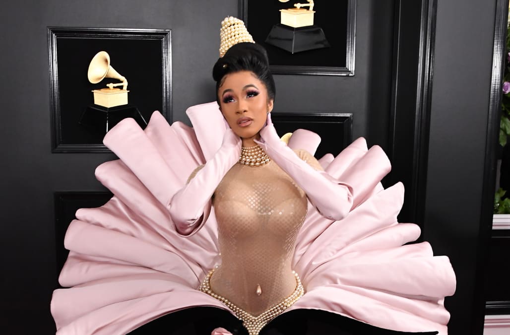 cardi b grammy gown