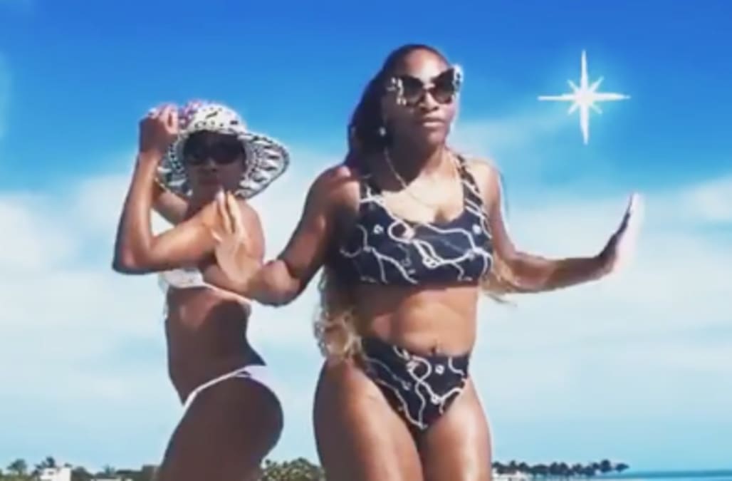 Venus And Serena Williams Go On Epic Girls Beach Trip See Their Bikini Pics Aol Entertainment Open, serena is chillaxing on a beach somewhere. venus and serena williams go on epic