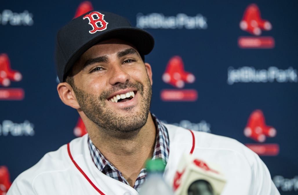 Red Sox star J.D. Martinez's DECKED OUT locker (including amazing