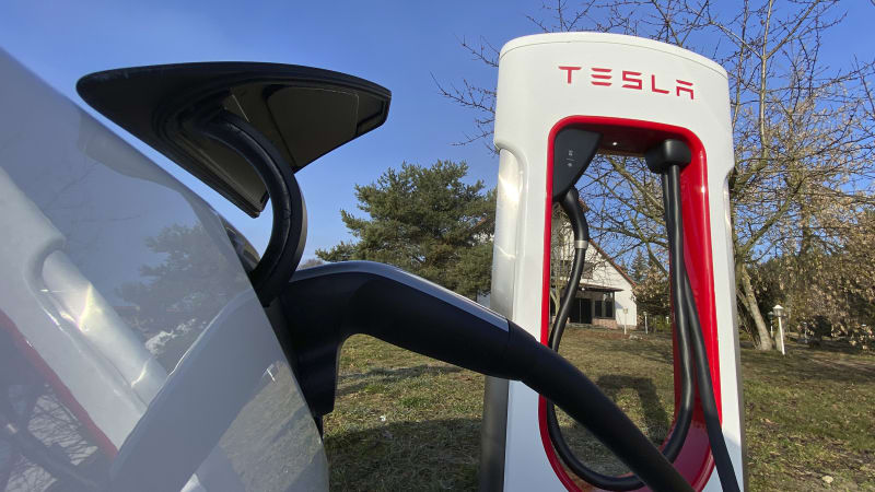 Tesla opens charging network to other EVs for the first time