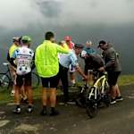 Pris pour un touriste à vélo, Chris Froome est plaqué par un