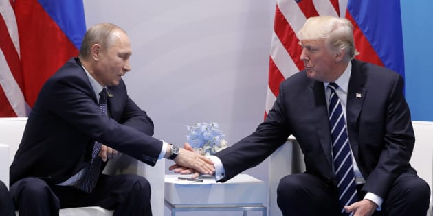 Trump e Putin si incotrnao al G20 di Amburgo, 7/07/2017. Credits to: Mikhail Metzel/Getty Images.