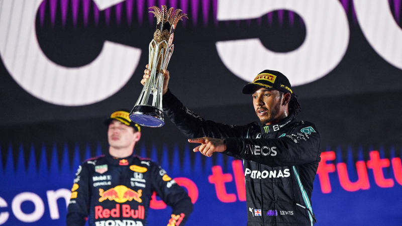 Lewis Hamilton wins chaotic Saudi Arabian Grand Prix F1 race