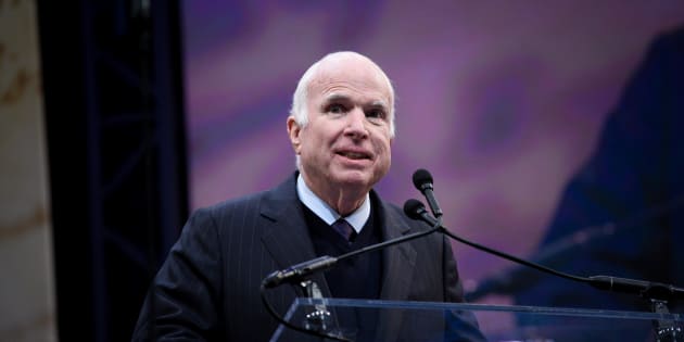  John McCain Ã  Philadelphie en octobre 2017. 