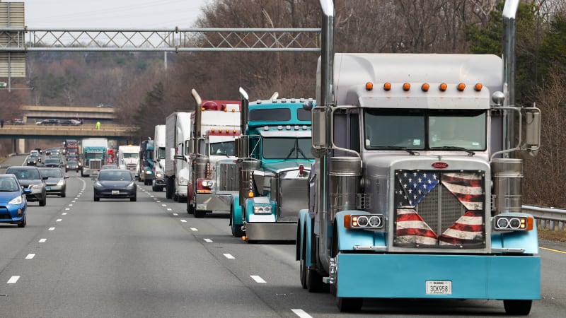 Convoy protesting COVID-19 mandates rolls through D.C. area