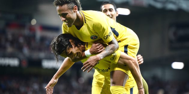 Neymar buteur et passeur décisif contre Guingamp pour son premier match avec le PSG