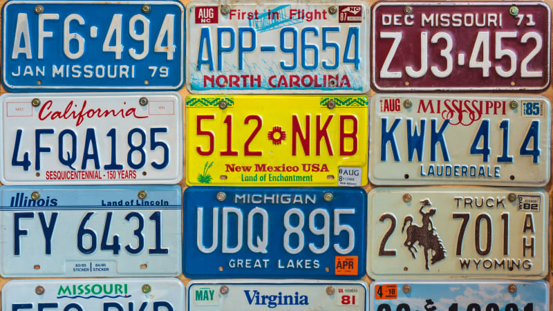 personalized plate availability