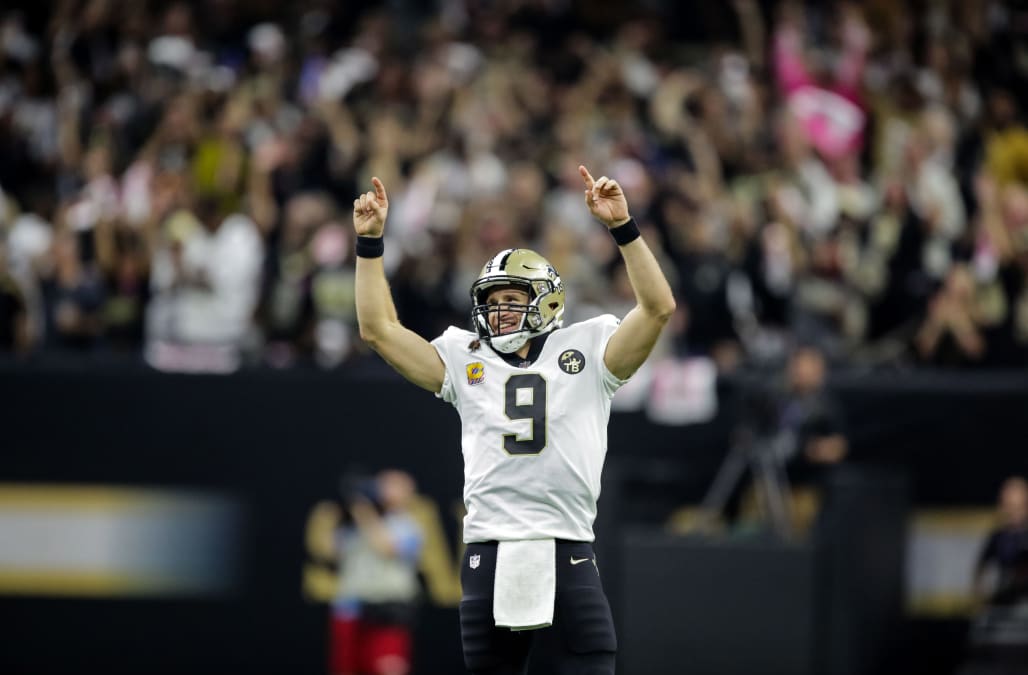 Drew Brees broke the all-time NFL passing record with a gorgeous