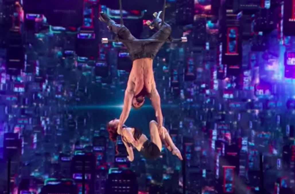 'AGT' semifinals Acrobat couple Duo Transcend pulls off showstopping