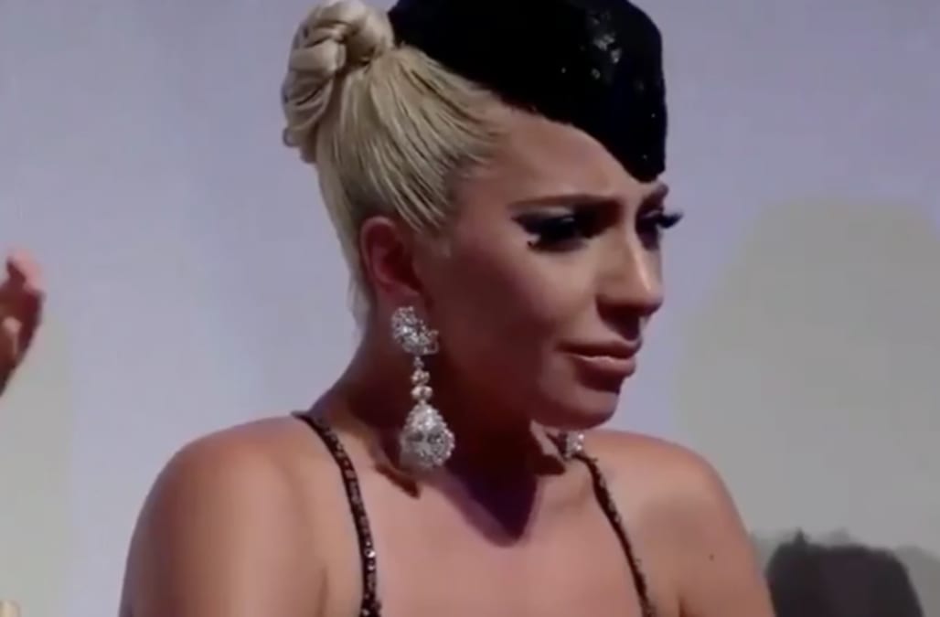 Lady Gaga tears up upon receiving 