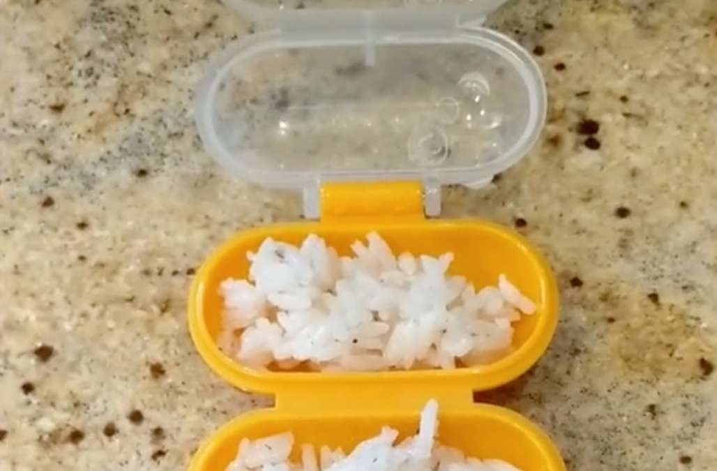 Handheld contraption makes perfect little rice balls