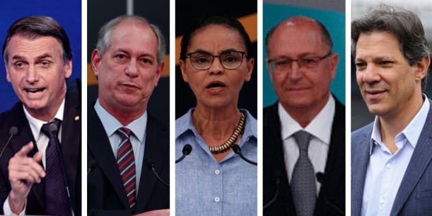 Bolsonaro lidera pesquisa Ibope e há empate de outros 4 candidatos em 2º lugar.