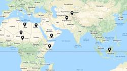 La carte des pays où Daech reste encore