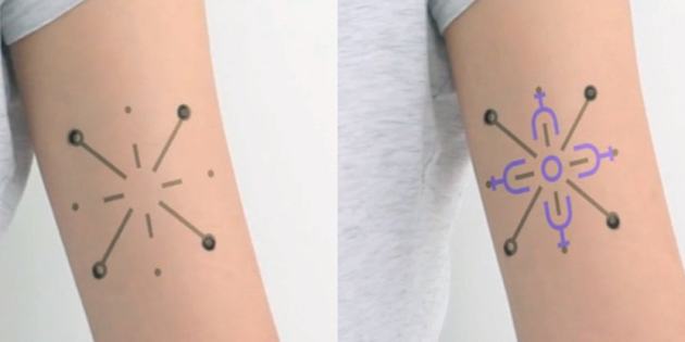 Questo tatuaggio cambia colore quando cambiano le nostre condizioni di salute