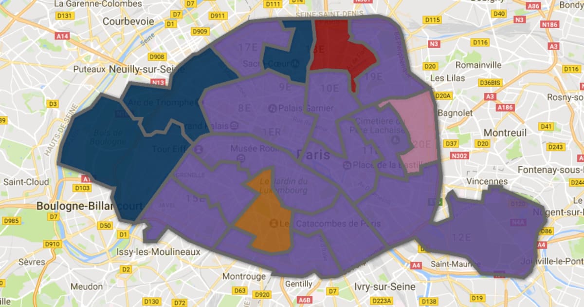 Les résultats des législatives 2017 à Paris illustrent le reflux de la ... - Le Huffington Post