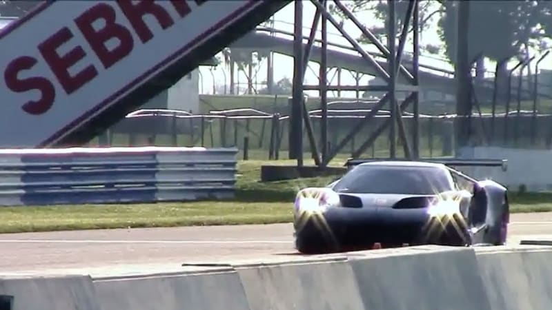 Ford GT racer sounds wicked during testing at Sebring