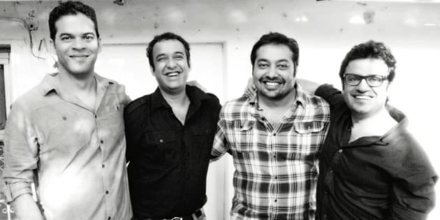 Vikramaditya Motwane, Madhu Mantena, Anurag Kashyap, Vikas Bahl, the four founders of Phantom Films
