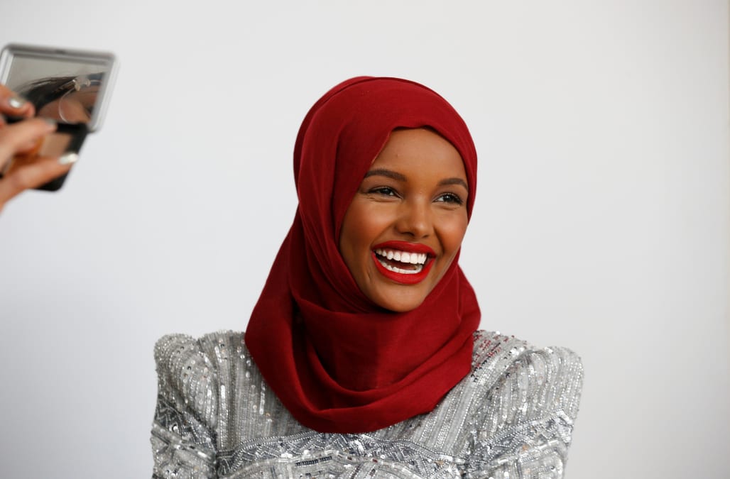 From refugee camp to runway hijab  wearing  model  breaks 