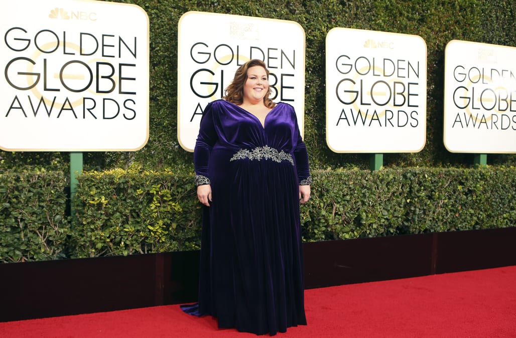 chrissy metz golden globes dress