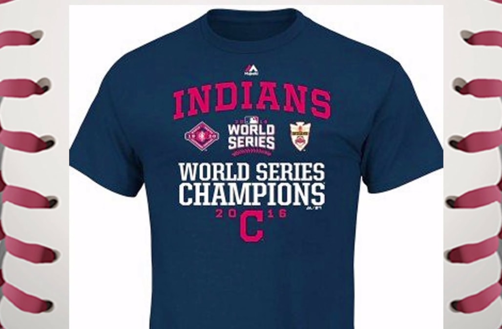 cleveland indians world series champion t shirt