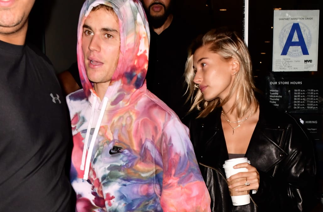 Justin Bieber And Hailey Baldwin Look Somber Following