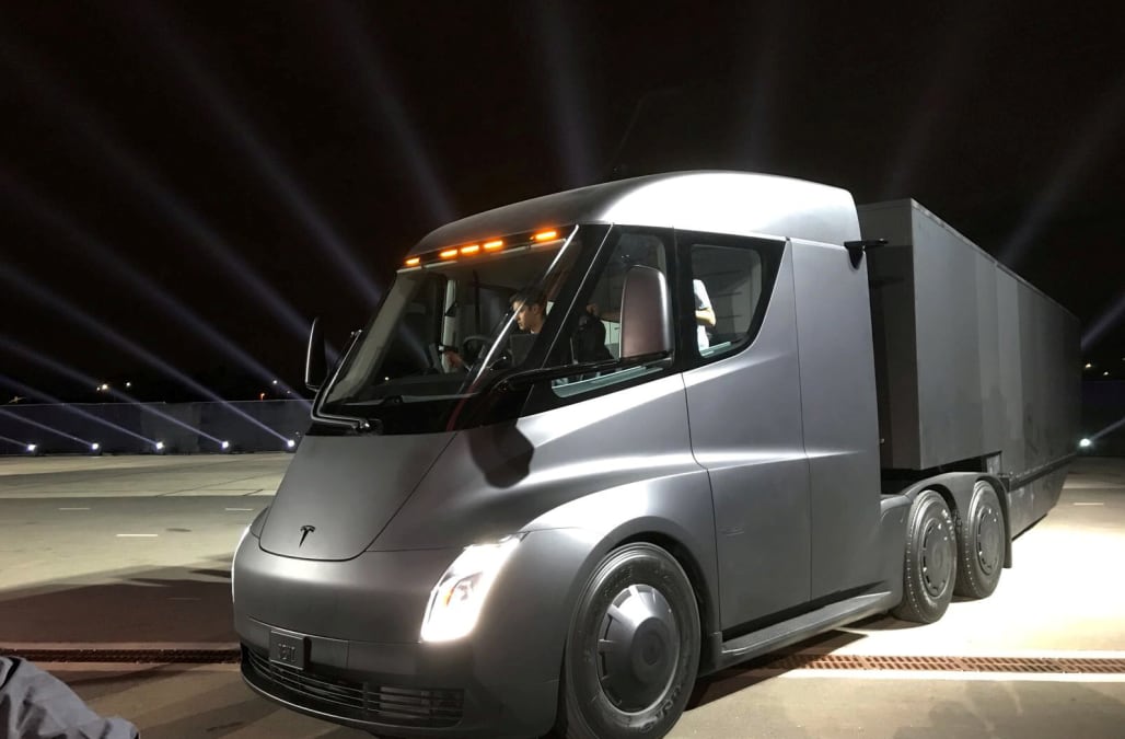 Tesla Truck Gets Dhl Order As Shippers Test Semi Aol Finance