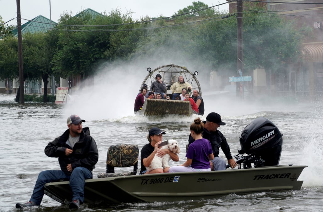 Cajun Navy Joins Rescue Efforts In Texas As Hurricane Harvey Causes