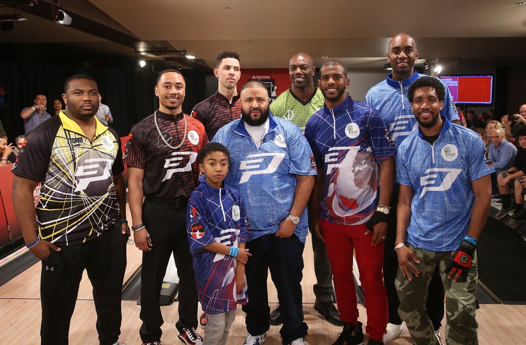 DJ Khaled, Terrell Owens, Mookie Betts and more bowl it out for