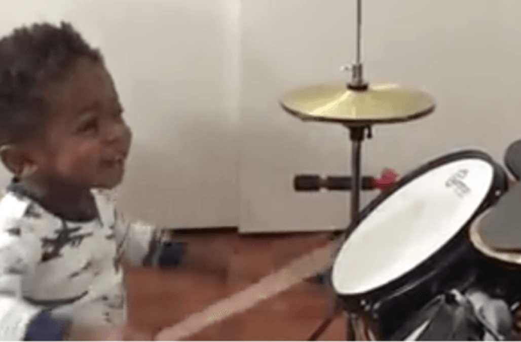 1-year-old drumming prodigy will blow you away